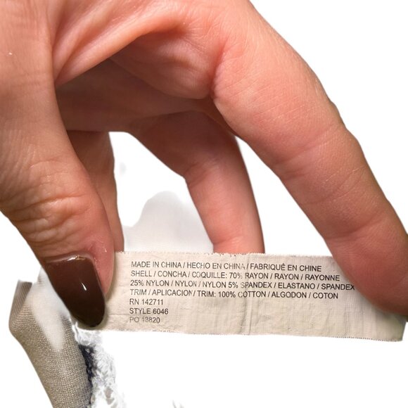 Draper James x Eloquii Striped Cutout Sleeve Tie Mini Dress Size 18/20 - Picture 4 of 5